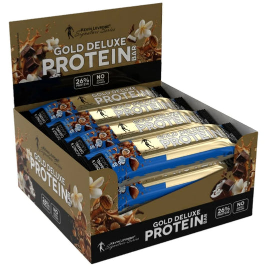 Kevin Levrone® DeLuxe PROTEIN BAR 12x 49g Vanilla - Caramel Geschmack